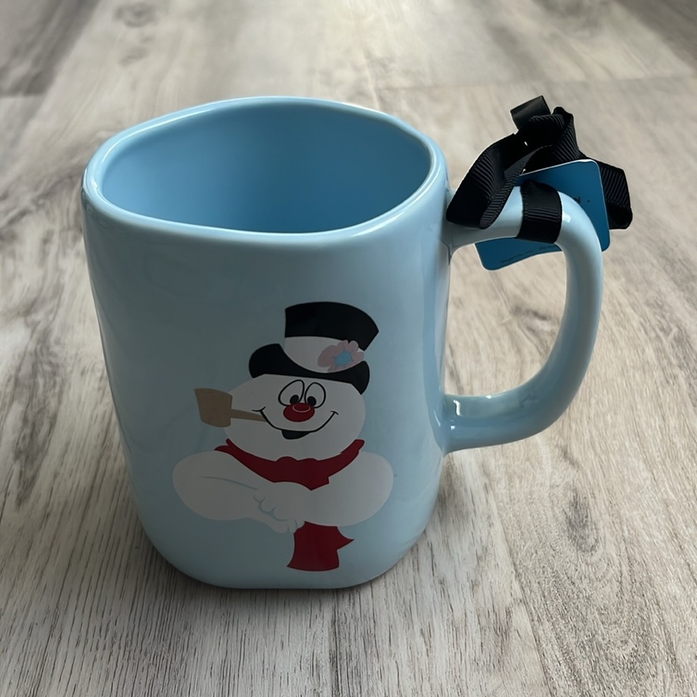 Rae Dunn Frosty The Snowman Blue Mug Winter NWT - Picture 2 of 3